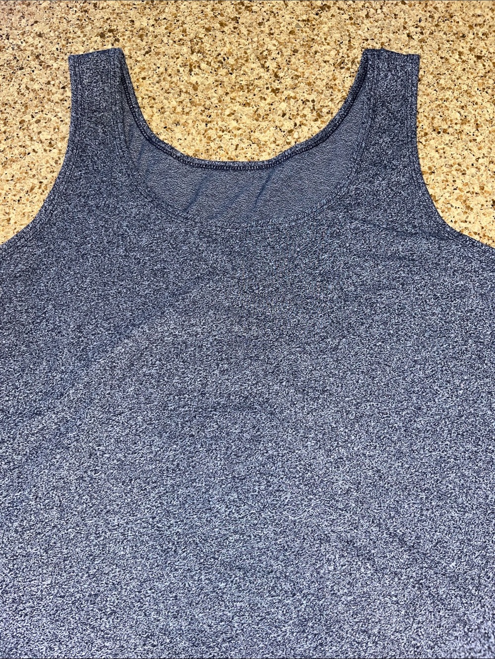 American Apparel Heather Navy Sleeveless Maxi Tank Dress